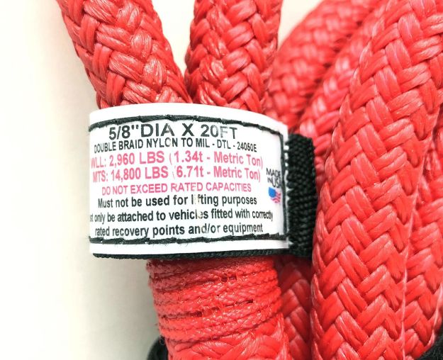 FACTOR 55 Extreme Duty Kinetic Energy Rope 5/8″ x 20′ (UTV/ATV/POWERSPORTS)