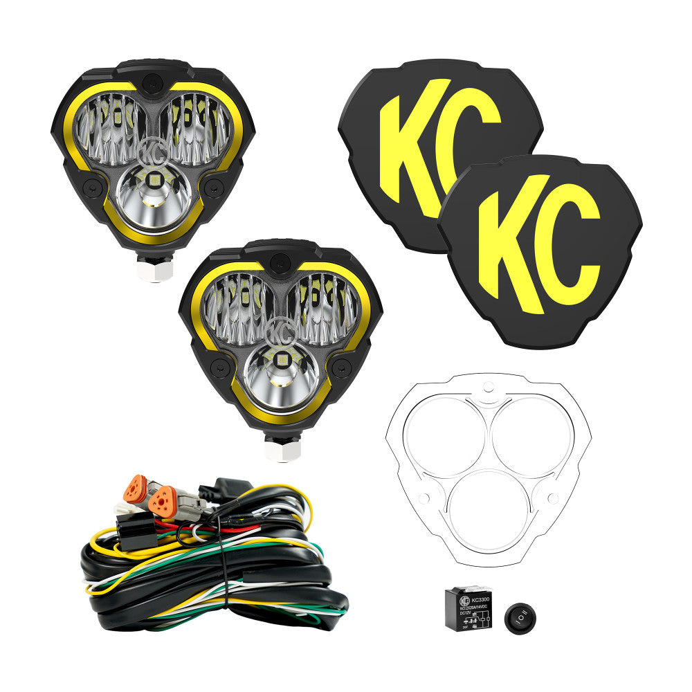 KC HILITES FLEX ERA® 3 - 2-Light Master LED Light Pod Kit