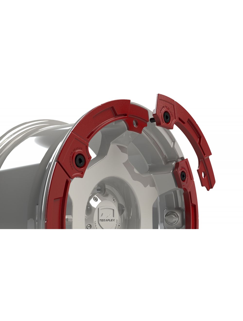 TeraFlex Modular Rash Ring Kit w/ Hardware – Red (6-Spoke)