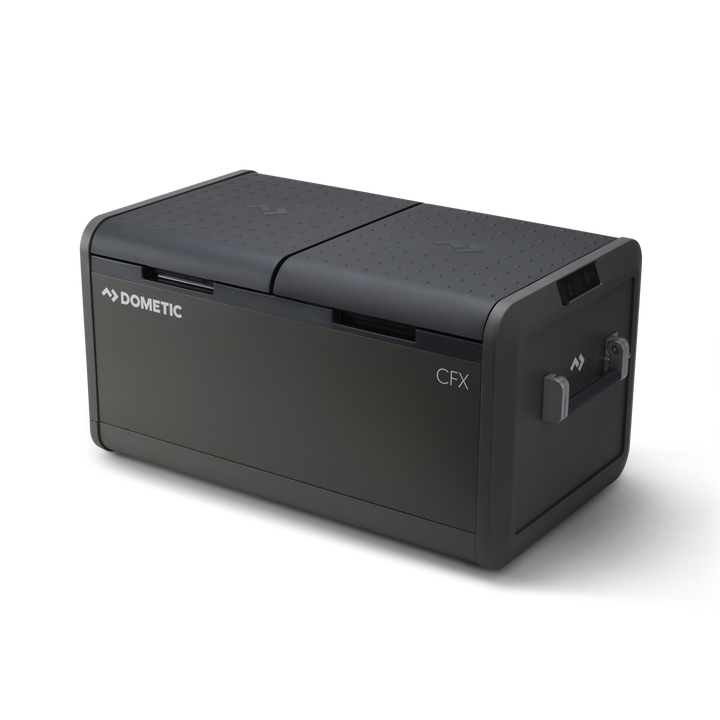 Dometic CFX5 95DZ dual-zone powered cooler 94L flagship front view