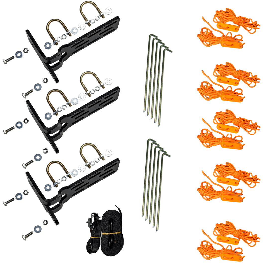 23ZERO 180° & 270° Peregrine Awning Back-up | Replacement (3) Pack Bracket Kit