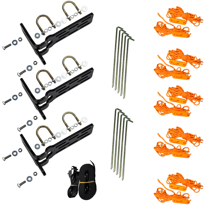 23ZERO 180° & 270° Peregrine Awning Back-up | Replacement (3) Pack Bracket Kit