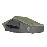 Overland Vehicle Systems HD Nomadic 2 Extended Soft Shell Roof Top Tent - Grey Body & Green Rainfly