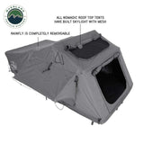 Overland Vehicle Systems HD Nomadic 2 Extended Soft Shell Roof Top Tent - Grey Body & Green Rainfly