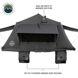 Overland Vehicle Systems HD Nomadic 3 Standard Soft Shell Roof Top Tent, Grey Body & Green Rainfly