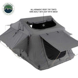 Overland Vehicle Systems HD Nomadic 3 Standard Soft Shell Roof Top Tent, Grey Body & Green Rainfly