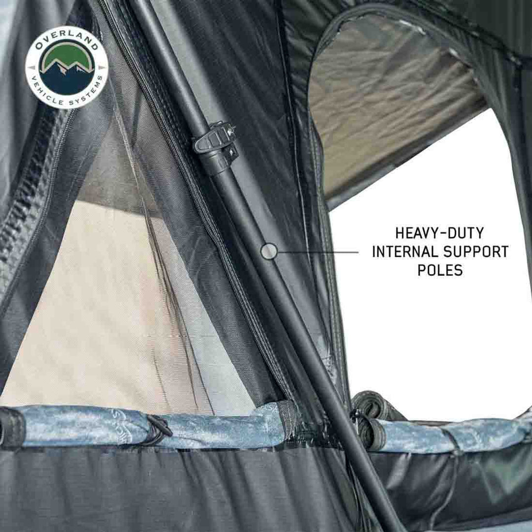 Overland Vehicle Systems XD Everest Cantilever Aluminum Hard Shell Roof Top Tent - Blue Body & Black Rainfly