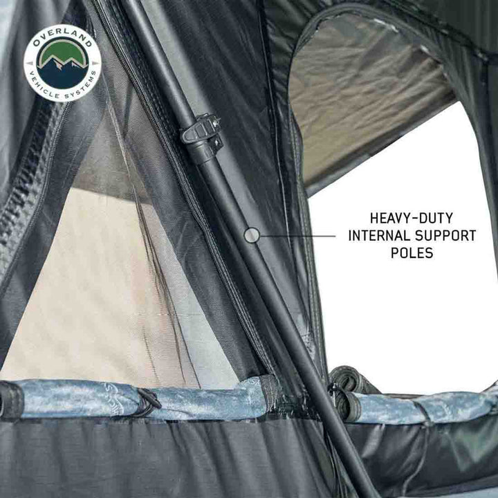Overland Vehicle Systems XD Everest Cantilever Aluminum Hard Shell Roof Top Tent - Blue Body & Black Rainfly