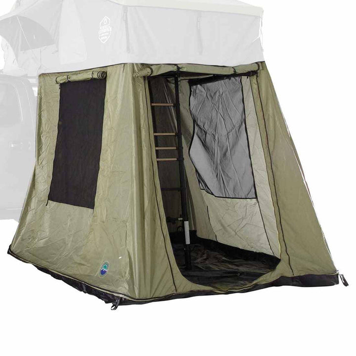 Overland Vehicle Systems HD Nomadic 3 Roof Top Tent Annex Green Base With Black Floor & Travel Cover