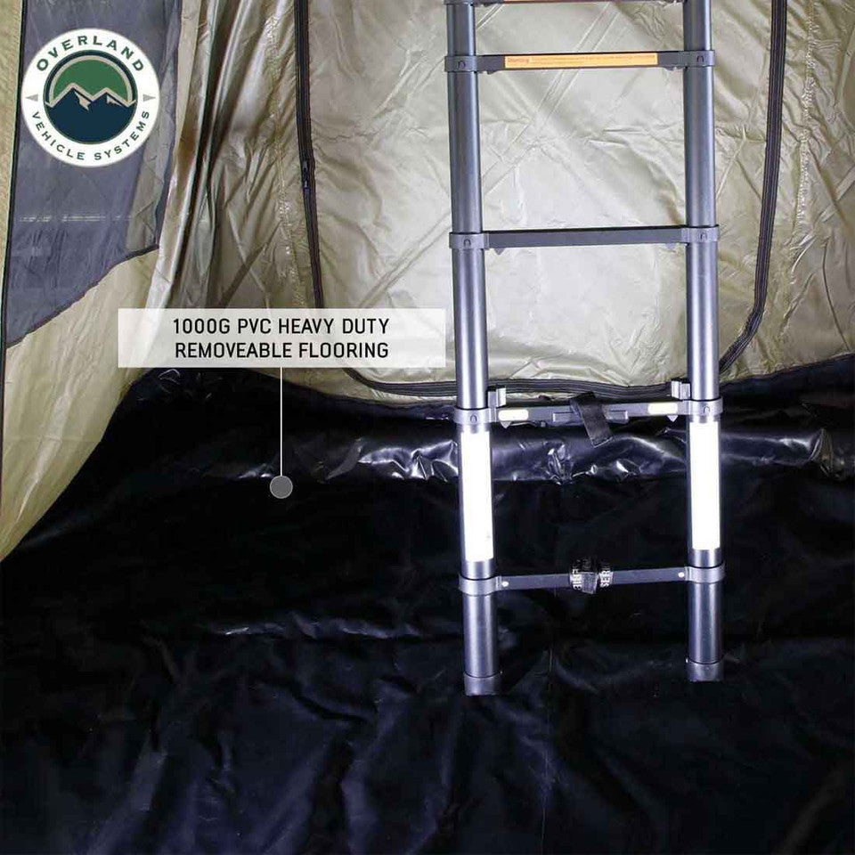Overland Vehicle Systems HD Nomadic 3 Roof Top Tent Annex Green Base With Black Floor & Travel Cover