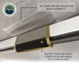 Overland Vehicle Systems HD Nomadic 270 Degree Awning - Passenger Side - Dark Gray Awning With Black Cover
