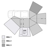 Overland Vehicle Systems HD Nomadic 270 Degree Awning & Wall 1, 2, & 3, Mounting Brackets - Driver Side