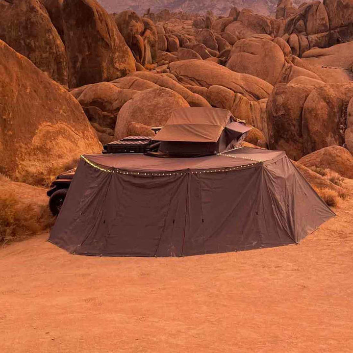 Overland Vehicle Systems HD Nomadic 270 Degree Awning Wall 3 Piece Kit - Driver Side