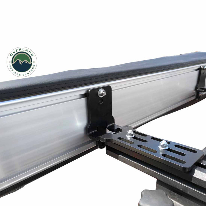 Overland Vehicle Systems HD Nomadic 270 LT Awning - Passenger Side - Dark Gray With Black Travel Cover