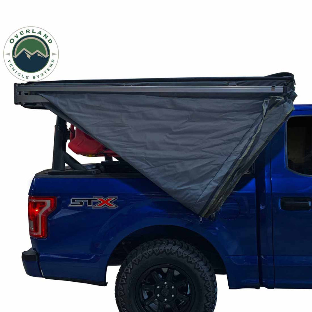 Overland Vehicle Systems HD Nomadic 270 LT Awning - Passenger Side - Dark Gray With Black Travel Cover