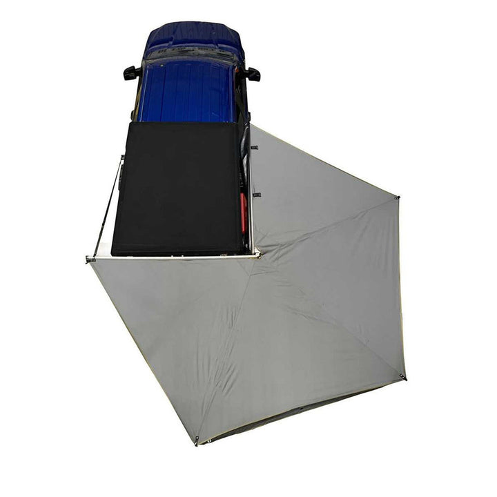 Overland Vehicle Systems HD Nomadic 270 LT Awning - Passenger Side - Dark Gray With Black Travel Cover