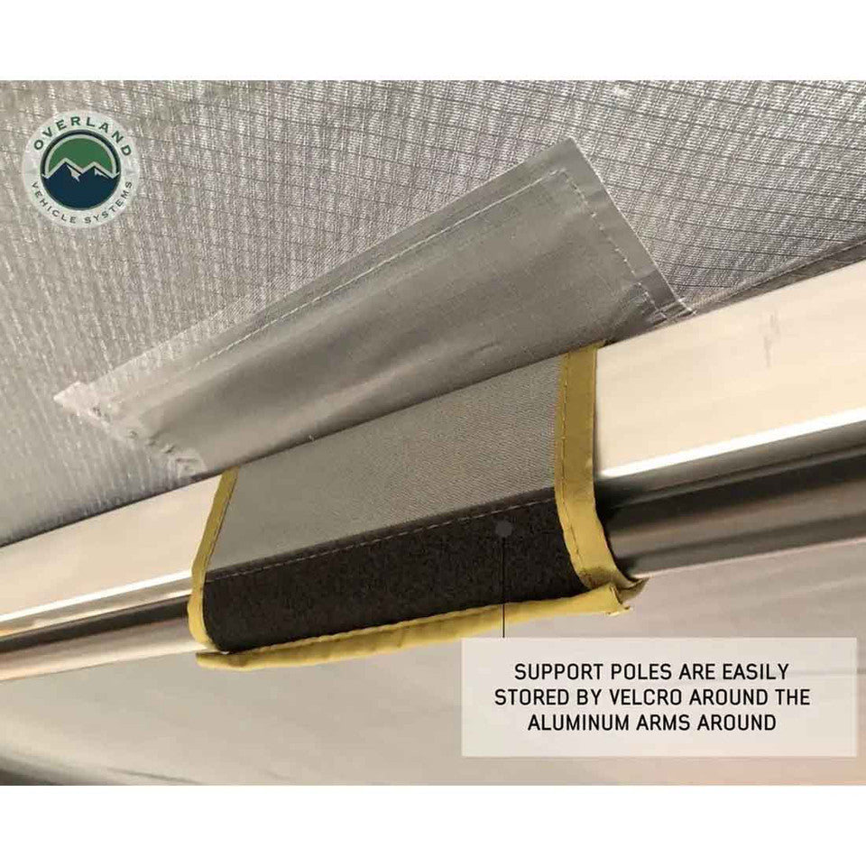 Overland Vehicle Systems HD Nomadic 270 LT Awning & Wall 1, 2, & Mounting Brackets - Passenger Side