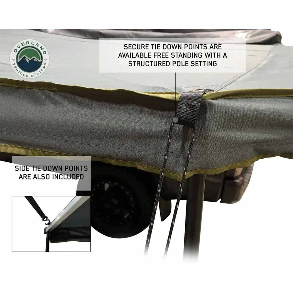 Overland Vehicle Systems HD Nomadic 270 LT Awning & Wall 1, 2, & Mounting Brackets - Passenger Side