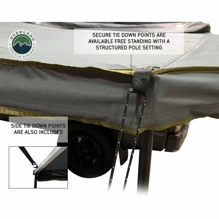 Overland Vehicle Systems HD Nomadic 270 LT Awning & Wall 1, 2, & Mounting Brackets - Passenger Side