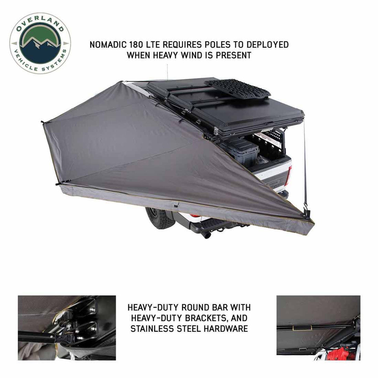 Overland Vehicle Systems Nomadic 180 LTE 180 Degree Awning