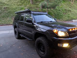 CALI RAISED LED 2003-2009 TOYOTA 4RUNNER STEP EDITION BOLT ON ROCK SLIDERS