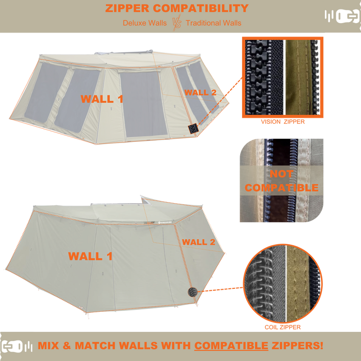 23ZERO 270° Peregrine Awning Solid Walls 1.0 (Fits PRO 5 – Left Only)