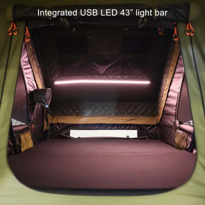 23ZERO Armadillo Horizon 3: Premium Hardshell Rooftop Tent for All-Season Adventure (Left Open Only)