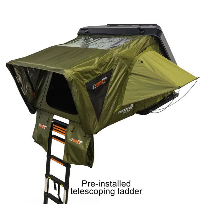 23ZERO Armadillo Horizon 3: Premium Hardshell Rooftop Tent for All-Season Adventure (Left Open Only)