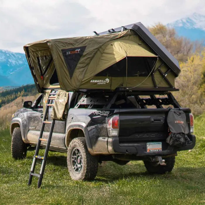 23ZERO Armadillo Horizon 3: Premium Hardshell Rooftop Tent for All-Season Adventure (Left Open Only)