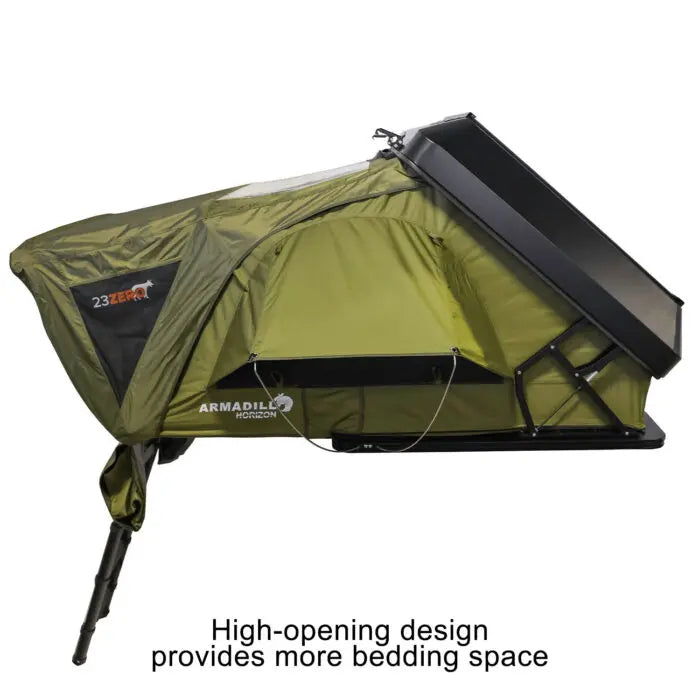 23ZERO Armadillo Horizon 3: Premium Hardshell Rooftop Tent for All-Season Adventure (Left Open Only)