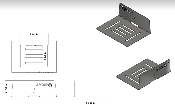 23ZERO 102L Overland Gear Box Mounting Bracket