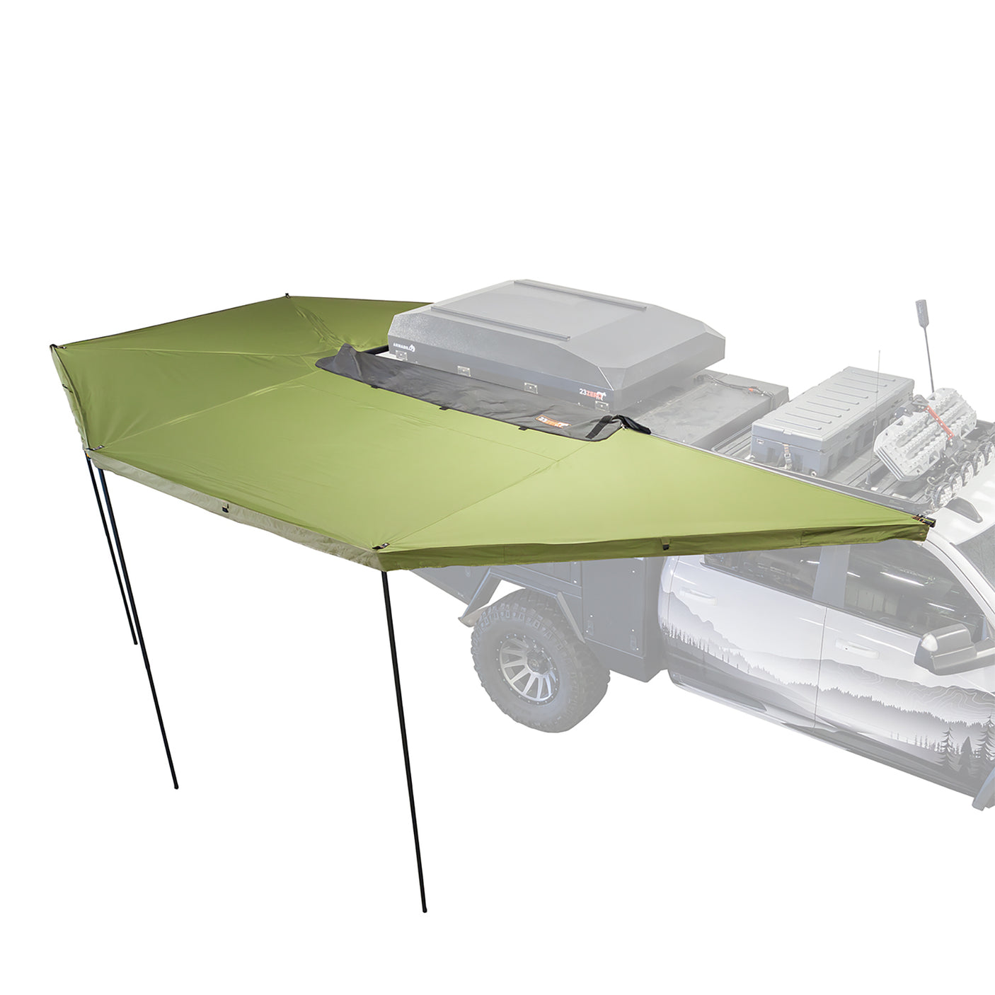 23ZERO PEREGRINE PRO 6 ARM FREESTANDING 270-DEGREE AWNING