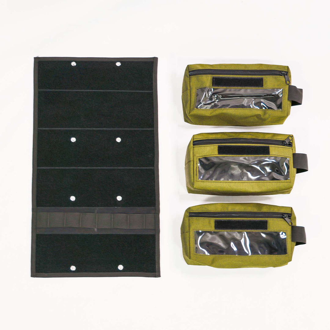 23ZERO Efficient 90L Gear Box Lid Organizer Kit with Panel and Pouches
