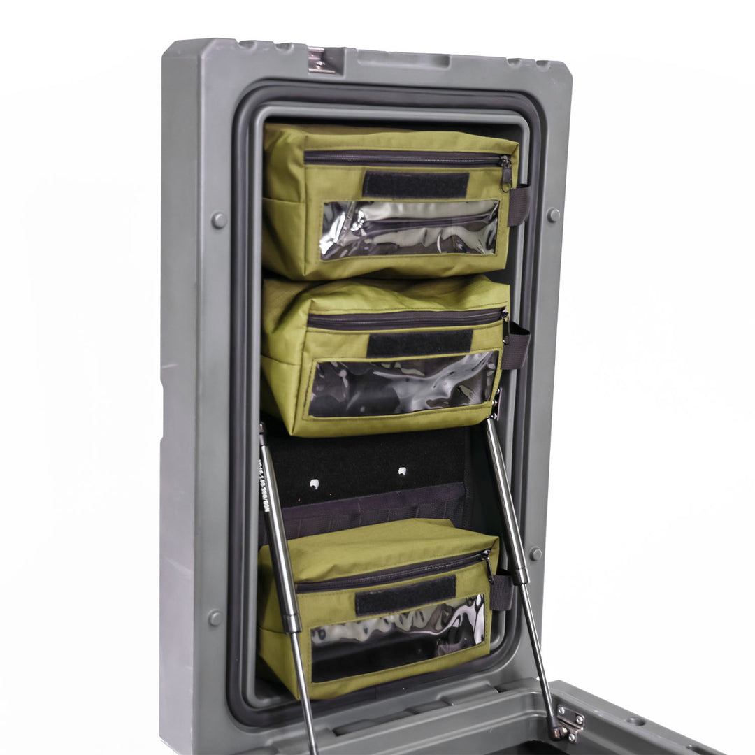 23ZERO Efficient 90L Gear Box Lid Organizer Kit with Panel and Pouches