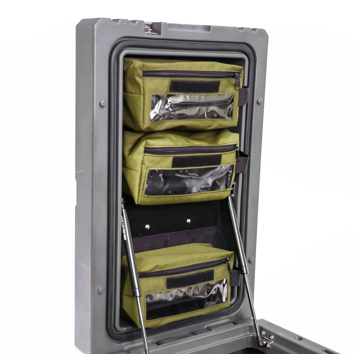 23ZERO Efficient 90L Gear Box Lid Organizer Kit with Panel and Pouches