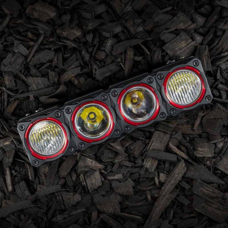 KC HILITES FLEX ERA® LED Light Bar - Bezel Kit for 10" Segments - Red