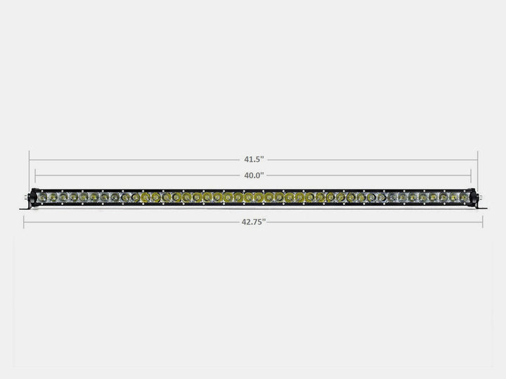 CALI RAISED LED 42" Slim Single Row LED Bar (Amber)