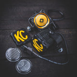 KC HILITES FLEX ERA® 1 - Light Cover - Black / Yellow KC Logo