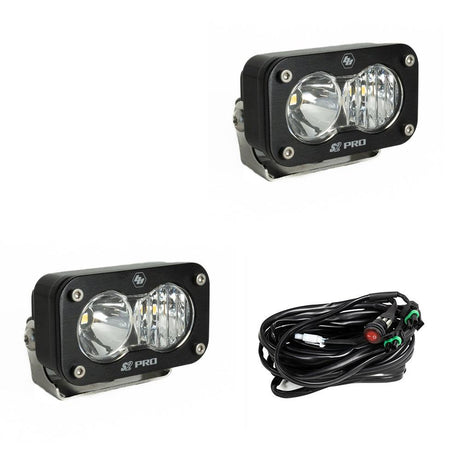 Baja Designs S2 Pro Black LED Auxiliary Light Pod Pair