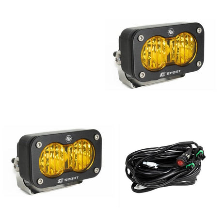 Baja Designs S2 Sport Black LED Auxiliary Light Pod Pair - Universal