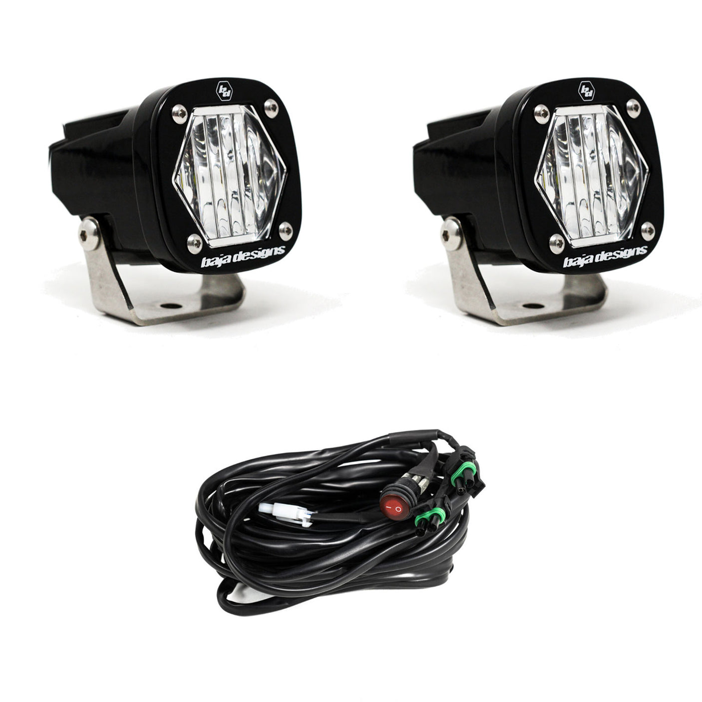 Baja Designs S1 Black LED Auxiliary Light Pod Pair - Universal