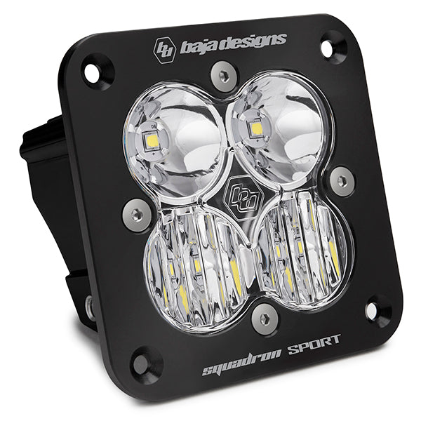 Baja Designs Squadron Sport Black Flush Mount LED Auxiliary Light Pod - Universal