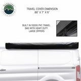 Overland Vehicle Systems HD Nomadic 180 Degree Awning with Bracket Kit for Mid - High Roofline Vans