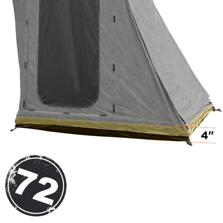 23ZERO 4″ Zip-On Annex to Floor Extensions For Breezeway & Weekender