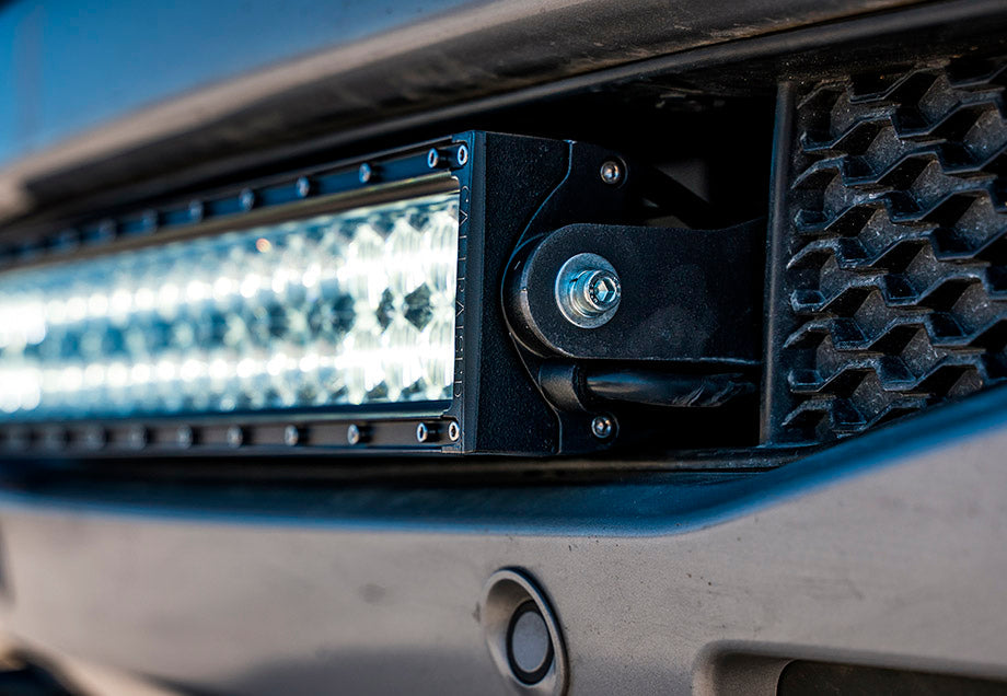 22" Bumper Hidden LED Light Bar Brackets Kit For 2019-2022 Ford Ranger