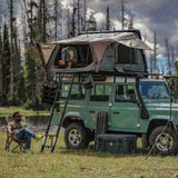 Overland Vehicle Systems HD Bushveld II Cantilever Hard Shell Roof Top Tent Grey Body & Tan Rainfly