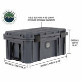 Overland Vehicle Systems D.B.S. - Dark Grey 95 QT Dry Box With Drain And Bottle Opener