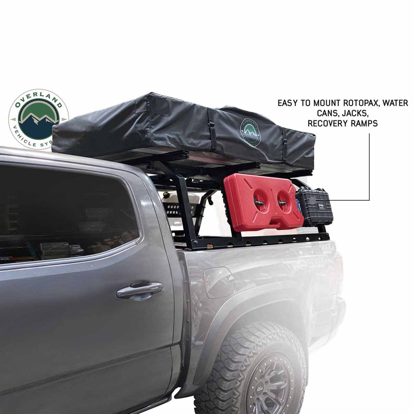 Overland Vehicle Systems Discovery Rack-Mid Size Truck Short Bed Application