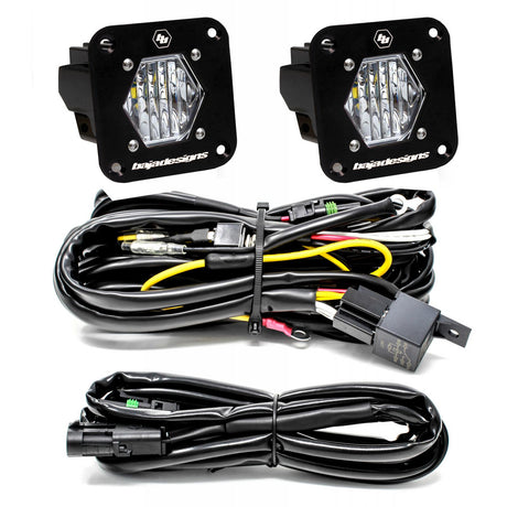 Baja Designs S1 Black Flush Mount LED Light Pod Reverse Kit - Universal