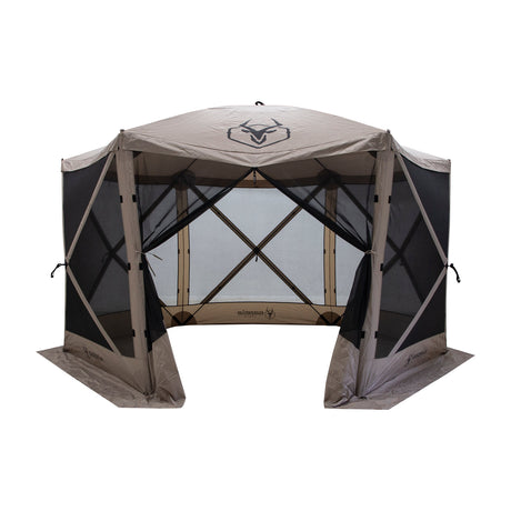 Gazelle G6 Pop-Up Portable 6-Sided Gazebo Screen Tent - Desert Sand